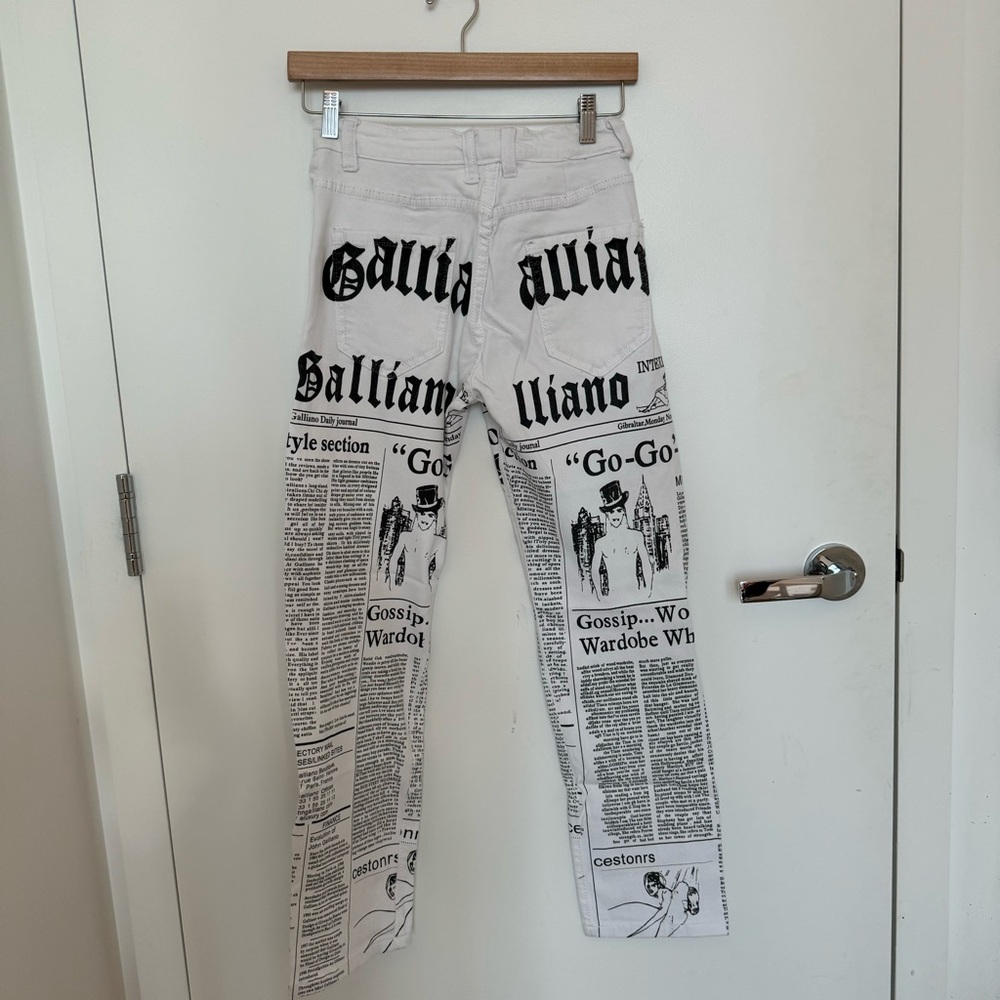 Galliano Newspaper Denim